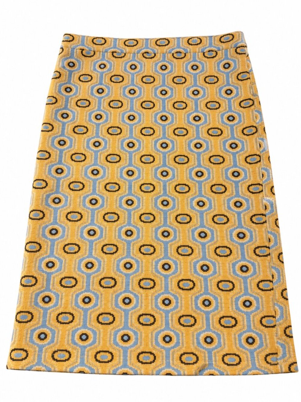 NWOT Zara Geometric Jacquard Midi Skirt Size M